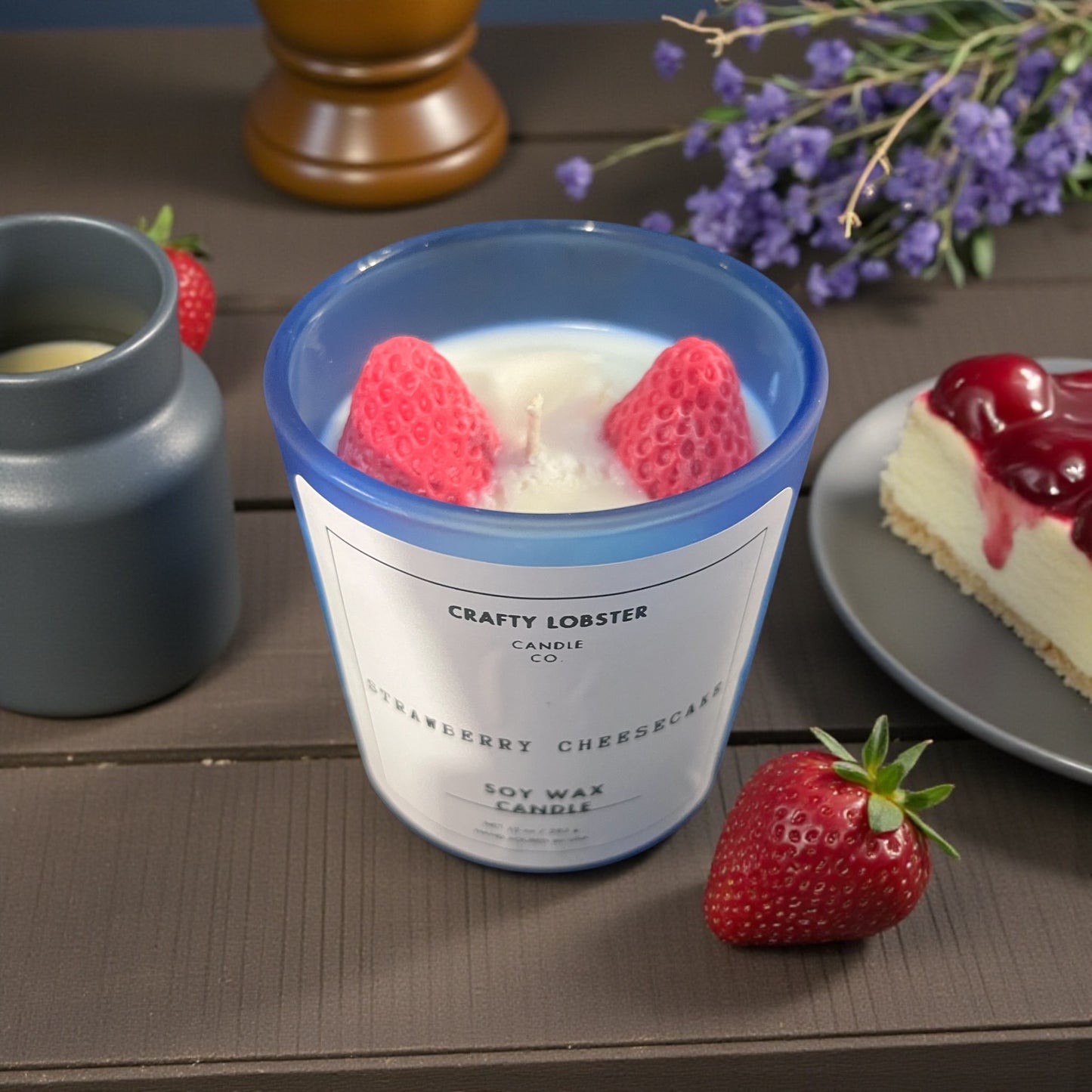 Strawberry Cheesecake Container Candle